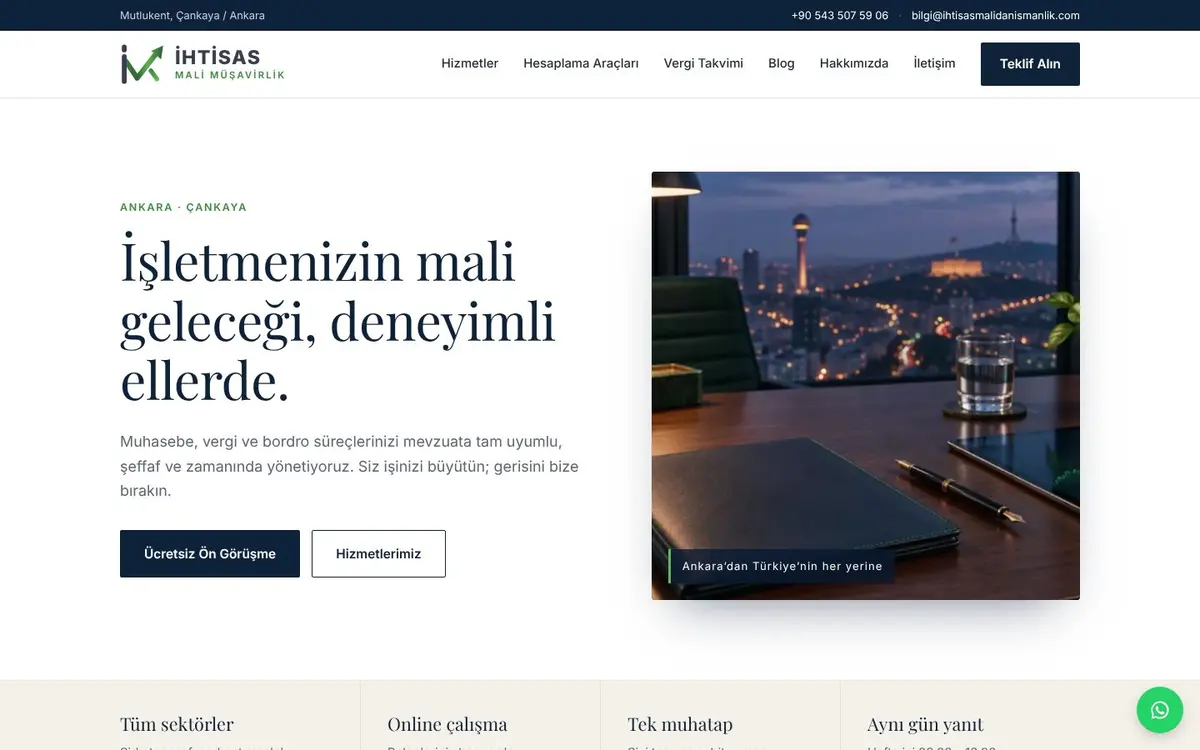 İhtisas Mali Müşavirlik